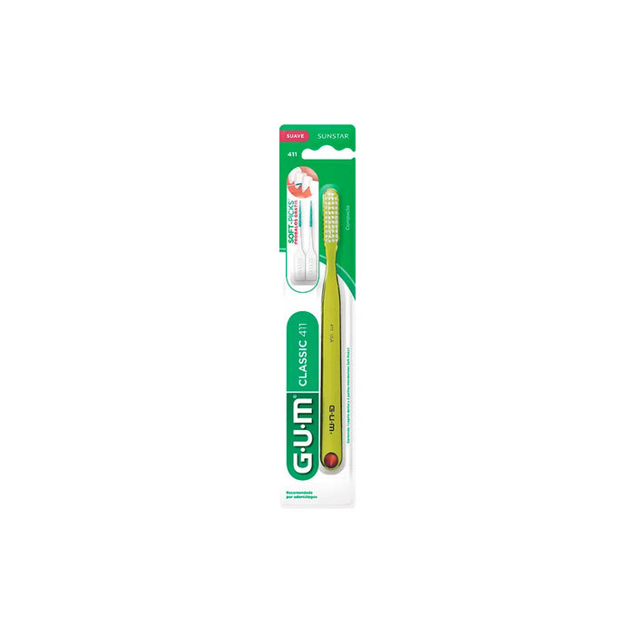 Escova de dentes GUM Classic 411 Cuidados pessoais macios 