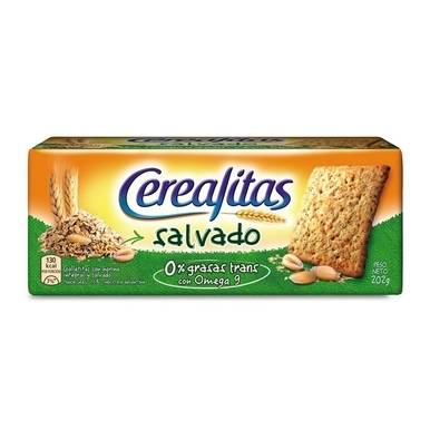 Cerealitas Salvado Bran Crackers Galletitas, 202 g / 7,12 oz (embalagem com 3) 