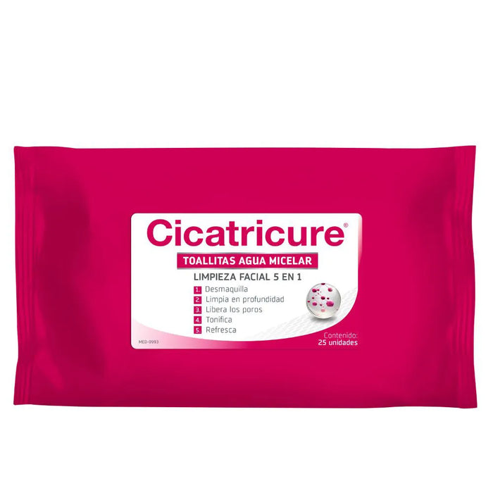 Cicatricure Micellar Water Makeup Remover Wipes - 25-Pack