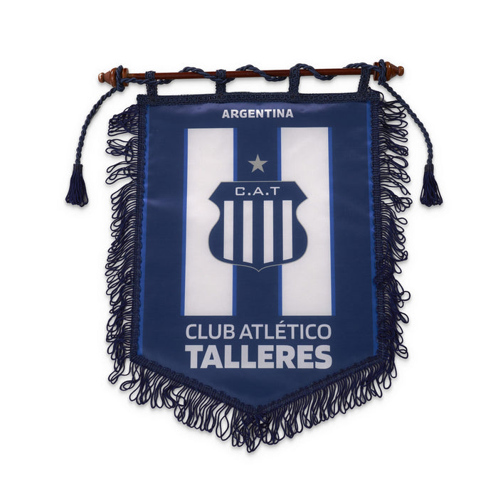 Club Atlético Talleres Institutional Pennant 2024 Navy Blue Pearl Cord - Official Team Flag