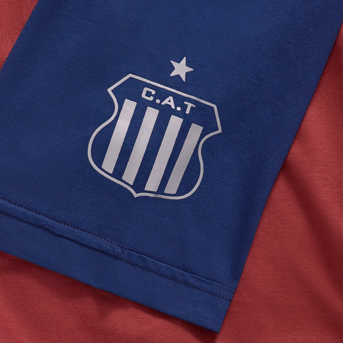 Club Atlético Talleres Men's Casual Bordo Season 2024 Printed Shield T-Shirt