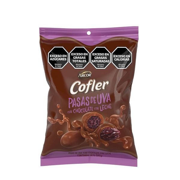 Cofler Milk Chocolate-Covered Raisins – Irresistible Sweetness Pasas de Uva con Chocolate con Leche, 100 g / 3.53 oz