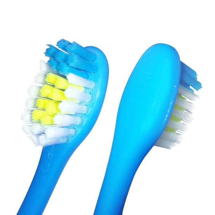 Colgate Kids Dental Brush 2 - Pack - Ergonomic Handle, Bacteria Removal, Plaque Remover