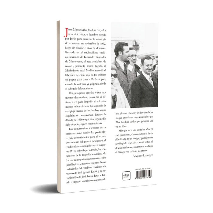 Conocer A Perón History Book by Juan Manuel Abal Medina - Editorial Planeta (Spanish)
