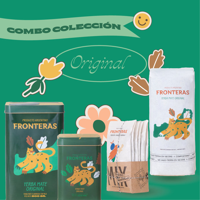 Fronteras Colección Original Collection with Yerba Mate & Yerba Mate Cans