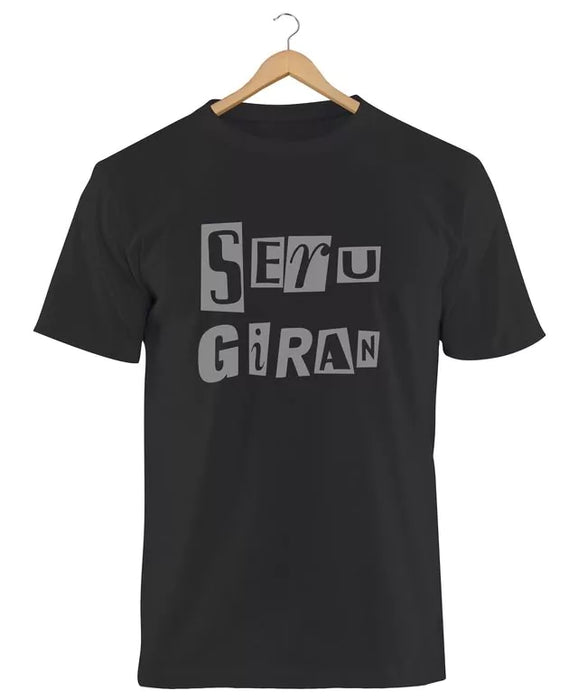 New Caps | Seru Giran Iconic Band Cotton Black Tee - Argentine Rock
