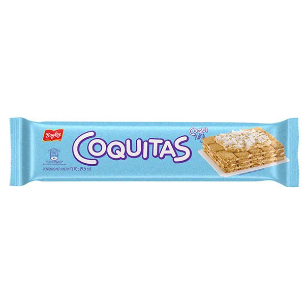 Coquitas Sweet Coconut Cookies, 270 g / 9,52 oz (embalagem com 3) 