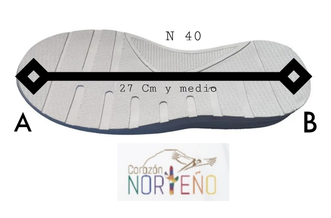 Corazón Norteño | Authentic North Argentine Style Footwear - Blue Sneakers (Size 40)
