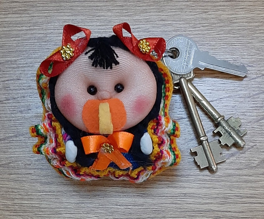 Corazón Norteño | Cholitas and Cholitos Baby Keychains - Stylish Accessories