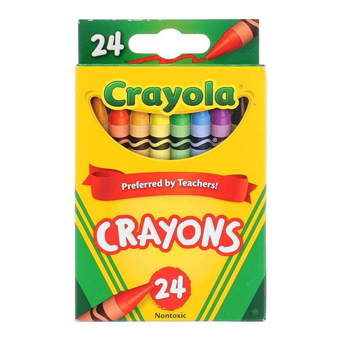 Crayola Crayons, 24 Count, Assorted Colors, Ideal For Home & School Projects