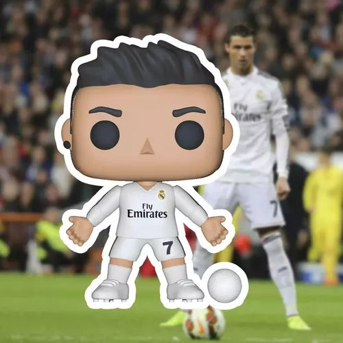 Cristiano Ronaldo 3D Collectible Figure Funko Pop Style - Limited Edition Masterpiece for True Fans