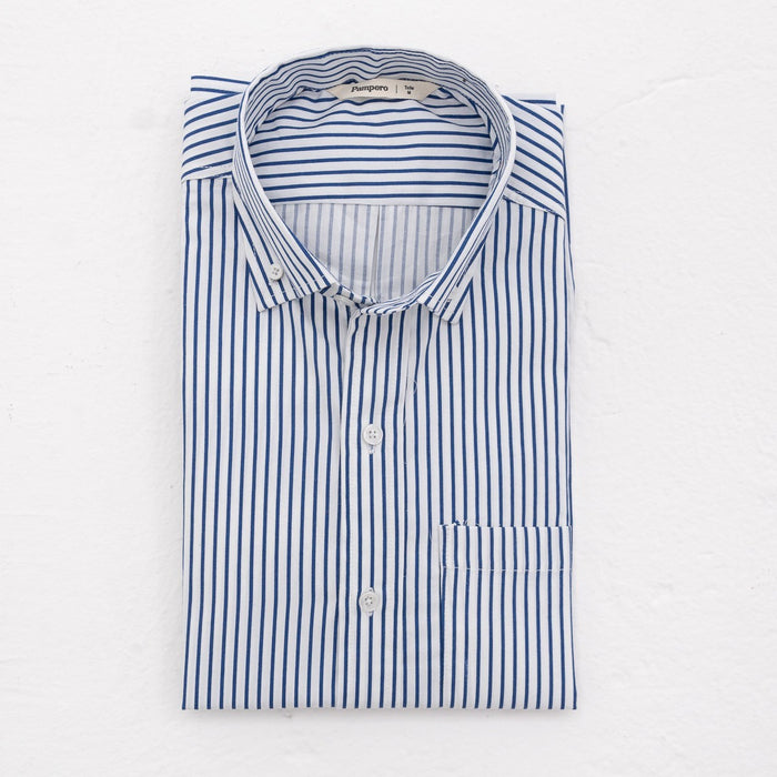Pampero Camisa Modern Open Collar Striped Shirt - Trendy Men's Striped Casual Wear
