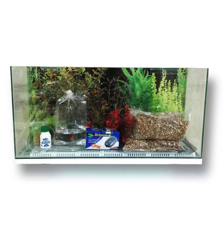 Complete Fish Tank Kit 80x35x20 with 1 Free Fish 0