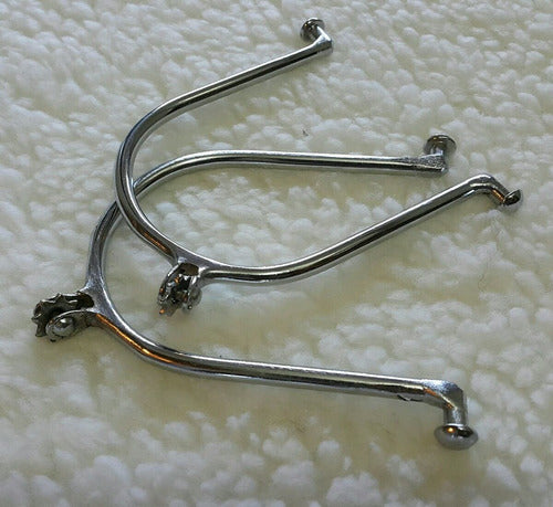 Talabarteria Virtual Chromed Spurs for Riding and Rodeo 4