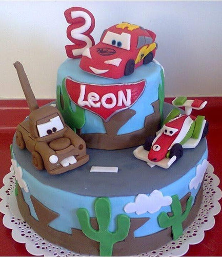 Deleitarte Torta Decorada Cars 2