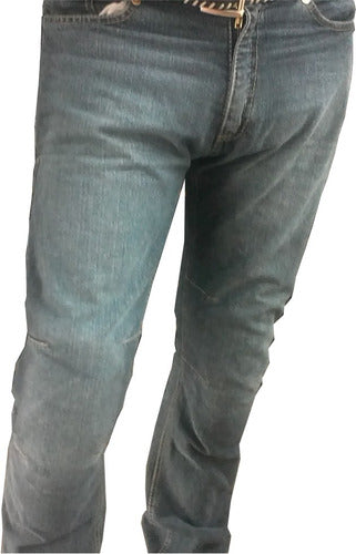 Motorcycle Pants in Jean Fabric 0