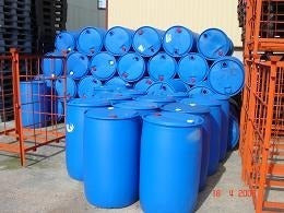 Tanque Tambor Barril De Plastico 200l Azul -no Tapa Enteriza 3