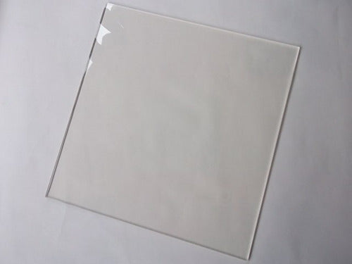 Placa Visor A4 Simil Acrilico Transparente 20cm X 30cm X 2mm 2