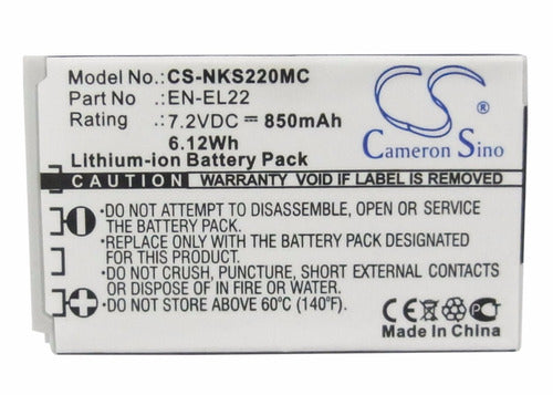 Battery for Nikon EN-EL22 4