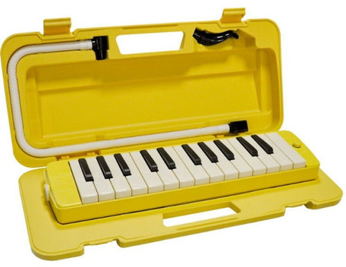Yamaha Pianica P25F Yellow Melodica with Case Shipping Installments 0