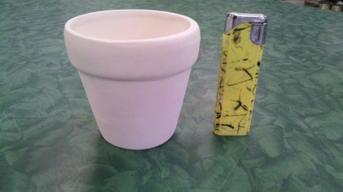 Ceramic Paintable Mini Pot Bizcocho 6.5 x 6.7 Ø 1