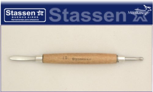 Stassen Double-Headed Repoussé Tool for Metal and Leather 1