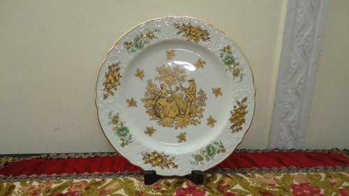 Exclusivo Plato Porcelana Bavaria Antiguo Rococo Vealo 0