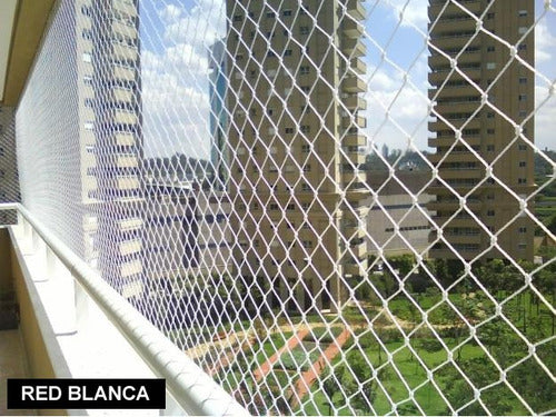 Safety Nets for Balconies and Windows - Transparent Nylon - UV Protected - Easy Installation 1