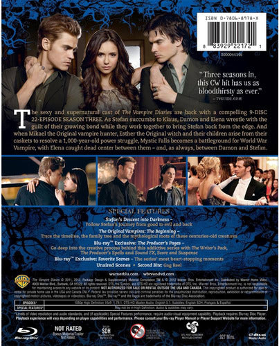 The Vampire Diaries - Temporada 3 Blu-ray / Dvd Combo 1