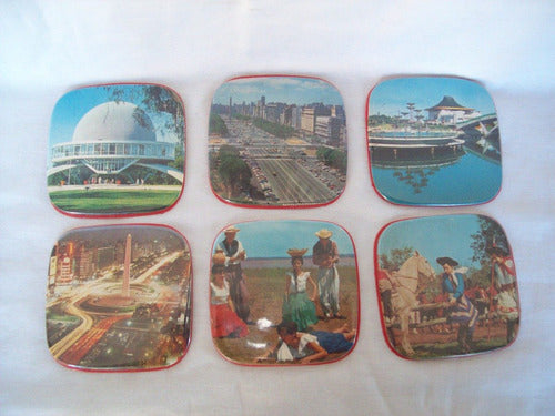 Pack De 6 Posavasos Retro De Buenos Aires 0