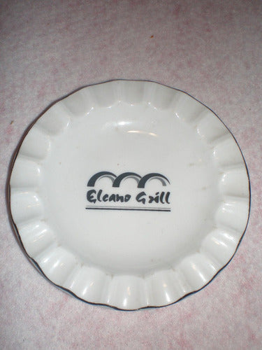 Cenicero De Porcelana Verbano Con Publicida Elcano Grill 0