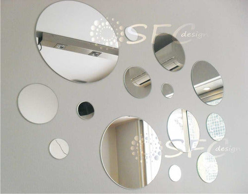 SOF design Kit 20 Round Mirrors to Decorate Your Living or Dining Room 0