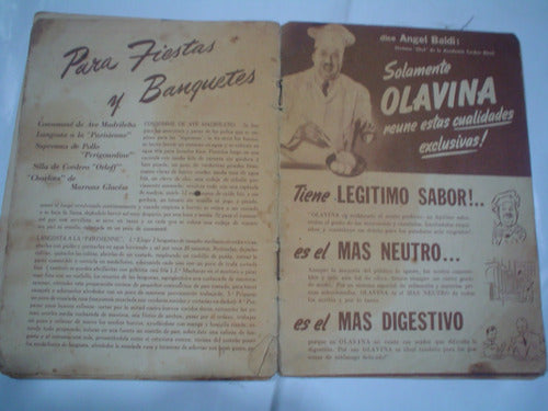 Olavina Angel Baldi Menu Recetario Antiguas Recetas Cena 1