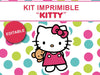 Kit Imprimible Editable Hello Kitty, Candy Bar, Golosinas 0