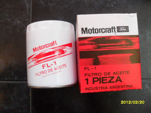 Filtro De Aceite Motorcraft De Ford Ranchero Original Fl-1 1