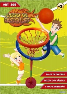 Aro De Basket De Pie Tenisol Incluye Red Y Pelota Basquet 6