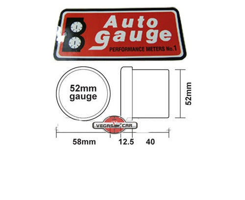 Auto Gauge Pressão De Oleo Bar 52mm Classic Serie 1