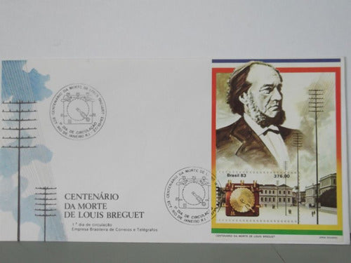 Envelope- Centenário Da Morte De Louis Breguet - 1983 0