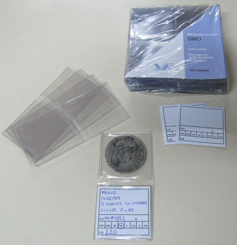 VK Smo 100 Plastic Sleeves with Card Protectors for Coins 2