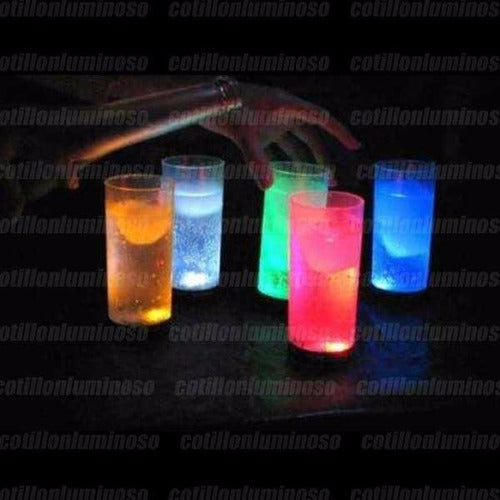 Cotillón Luminoso Quilmes 50 Long Glowing Glasses with LED Light for Parties 5