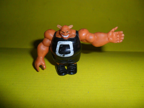 Muñeco Goma Miniatura Patovica Warner 1996 Monstruo Cartoon 0