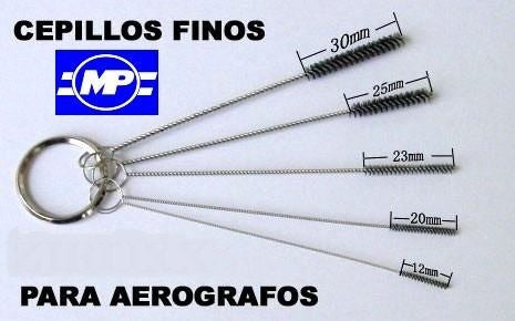 Olympo Cepillos De Limpieza Para Aerografos, 5 Medidas 1