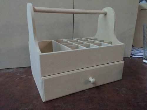 Porta Esmaltes De Uñas Con Cajon Y 16 Diviciones Para Pintar 1