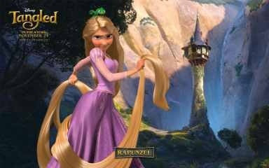 Enredados - Tangled Disney - Rapunzel - Lamina 45 X 30 Cm. 1