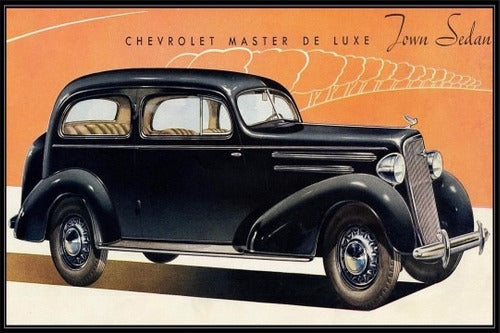 Chevrolet Master Town Año 1935 - Autos - Lámina 45x30 Cm. 0