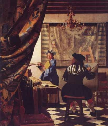 Johannes Vermeer - The Art of Painting - Print 45 X 30 Cm 1