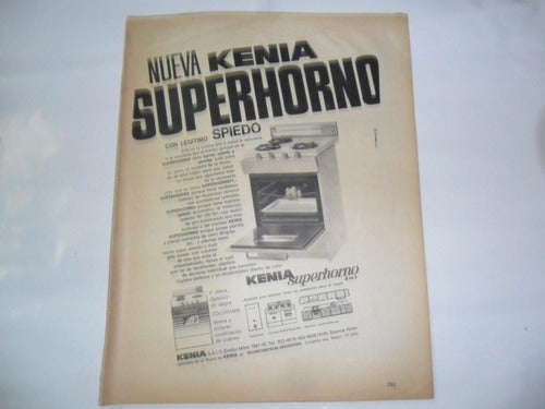 Nueva Kenia Superhorno Spiedo Colorama Publicidad 1967 0