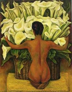 Diego Rivera - Desnudo Con Alcatraces - Lámina 45x30 Cm 0