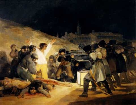 Goya - Los Fusilamientos De La Moncloa - Lamina 45 X 30 Cm. 0