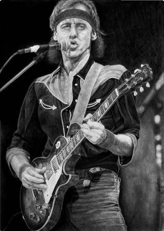 Mark Knopfler - Dire Straits - Laminated Art Print 45 X 30 Cm 1